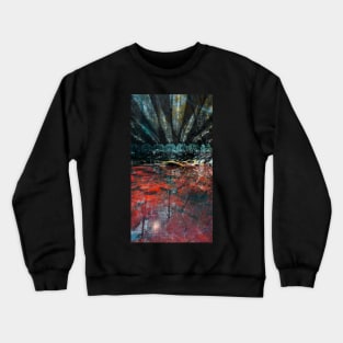 the crimson city in wetland architectural collage Crewneck Sweatshirt